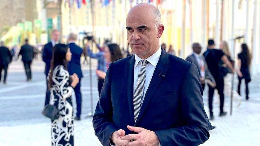 Geld nur für die «am stärksten Betroffenen»: Alain Berset am Klimagipfel in Dubai.