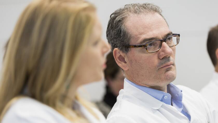 Pr. George Coukos, chef du Departement d'oncologie du CHUV