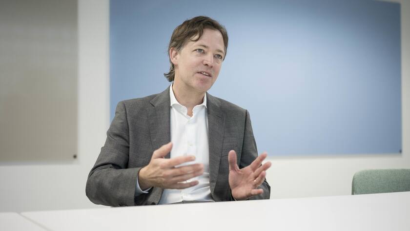 Roman Studer, CEO der Schweizerischen Bankiervereinigung (SBVg), posiert fuer ein Portrait am Montag, 9. Oktober 2023, am Sitz der SBVg in Zuerich