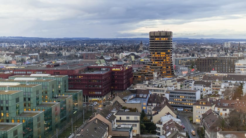 Sitz der Bank für internationalen Zahlungsausgleich BIZ in Basel