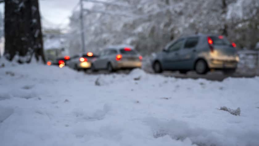 Schnee Strassenverhältnisse (Archivbild 2024 Stadt Basel)