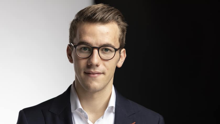 Andri Silberschmidt, Nationalrat FDP-ZH, portraitiert am 4. Dezember 2019 in Bern. (KEYSTONE/Gaetan Bally)