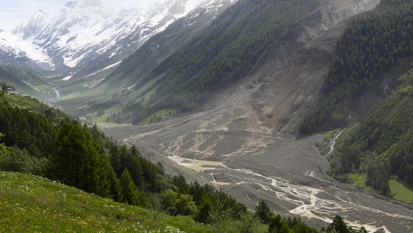 Gewaltige Natur: Das Dorf Blatten liegt heute unter Tonnen von Gestein und Eis begraben.