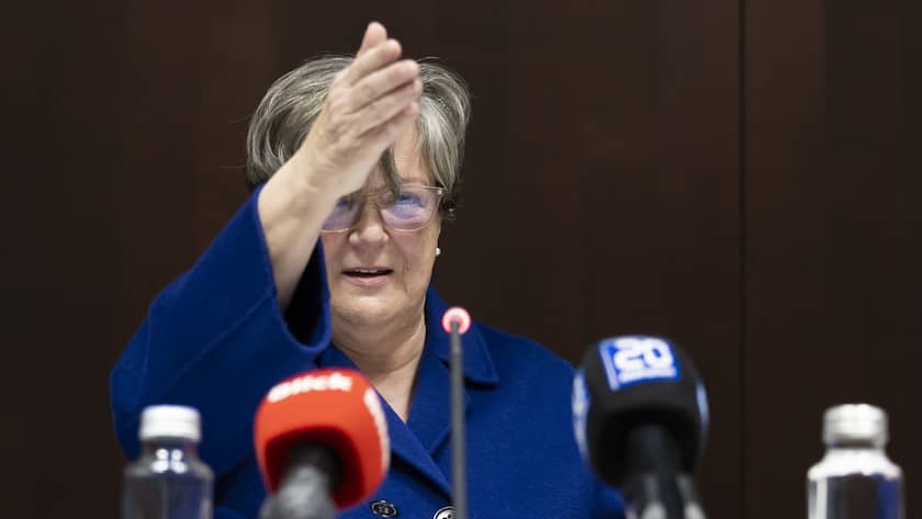 Ständerätin Isabelle Chassot während der PK zur CS-PUK