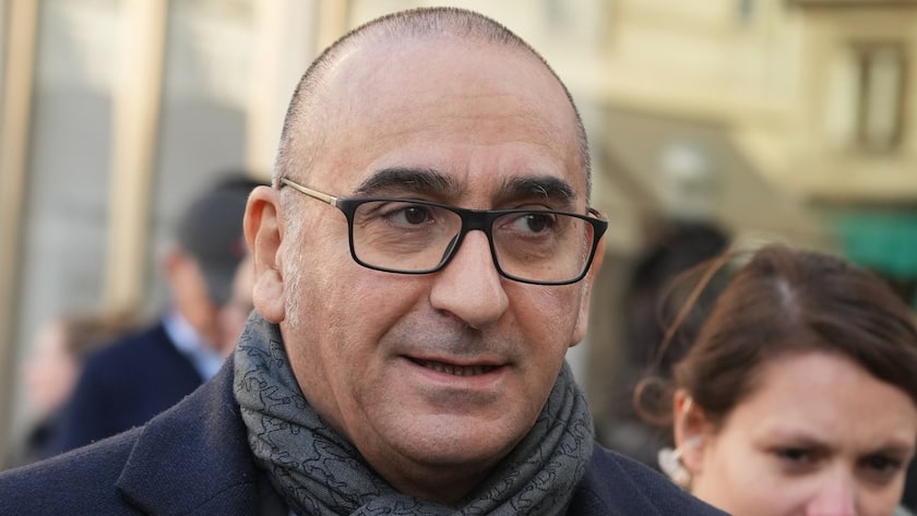 Frankreichs Innenminister Laurent Nuñez trifft am Dienstag, 14. Oktober 2025, zur wöchentlichen Kabinettssitzung im Élysée-Palast in Paris ein.