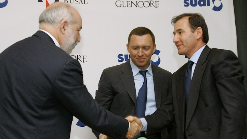 Viktor Vekselberg, Oleg Deripaska und Ivan Glasenberg (von links): Sie gründeten Rusal, den grössten Aluminiumproduzent der Welt.