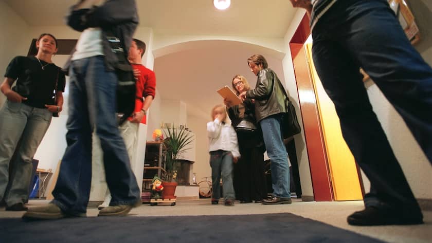 Gerangel bei der Wohnungsbesichtigung einer Dreizimmerwohnung in Zürich.