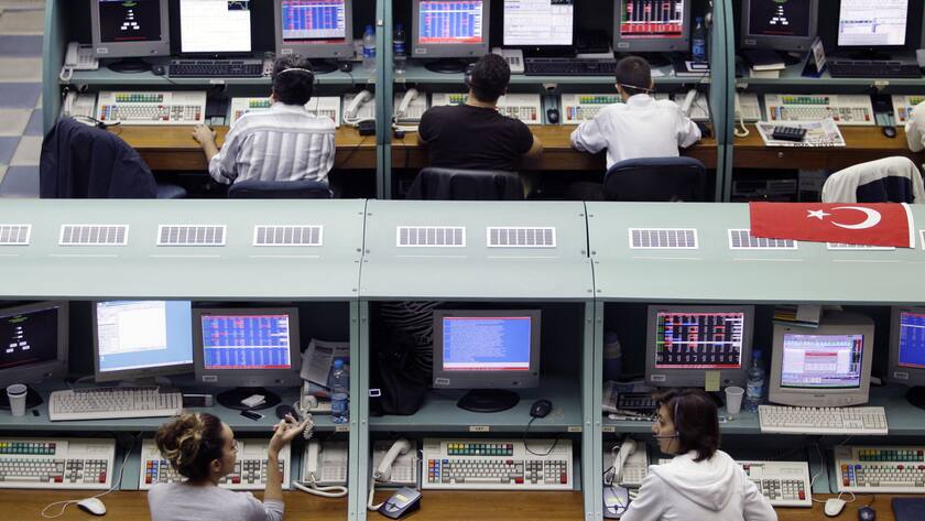 Händler an der Istanbuler Börse.