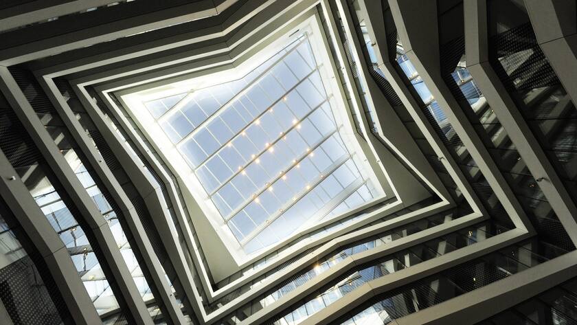 Blick in den Uetlihof 2 der Credit Suisse, anlaesslich der offiziellen Eroeffnung am Donnerstag, 15. Maerz 2012, in Zuerich. (KEYSTONE/Steffen Schmidt)