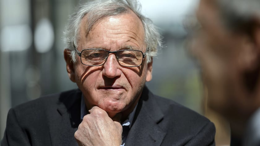 Hansjoerg Wyss founder of Swiss medtech company Synthes, billionaire, patron and President of the Wyss Center during the opening of the Biotech Campus, a research institution for biotechnology and life science, in Geneva, Switzerland, May 22, 2015. The center was created by The Ecole Polytechnique Federale de Lausanne EPFL and the University of Geneva following a donation of CHF 100 million from the Wyss Foundation. (KEYSTONE/Laurent Gillieron)