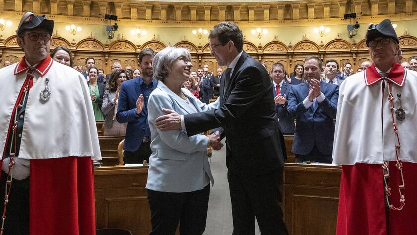 Elisabeth Baume-Schneider und Albert Rösti.