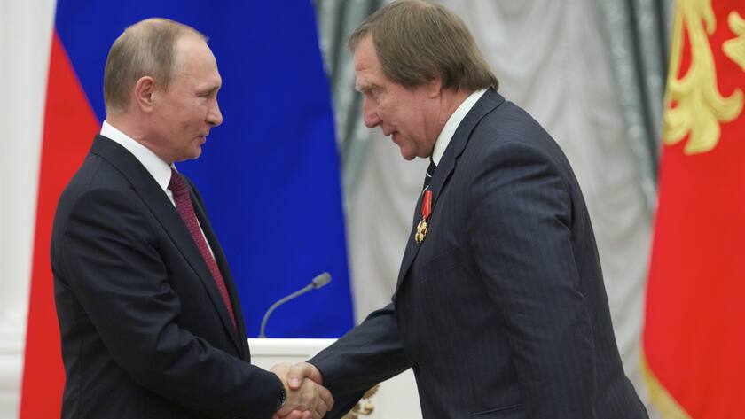 Sergey Roldugin mit Wladimir Putin. Der Cellist gehört zum Umfeld des russischen Präsidenten.