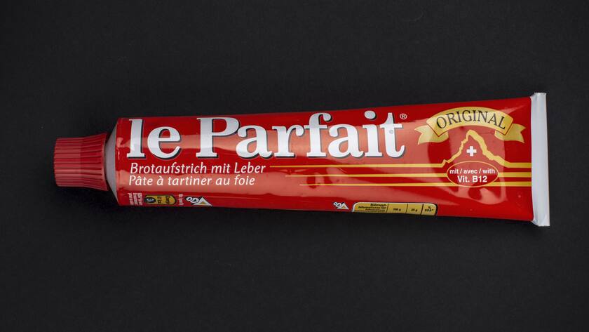 Le Parfait, a bread spread and a Swiss product distributed by Nestle, pictured on June 10, 2013, in Zurich, Switzerland. (KEYSTONE/Christian Beutler)Le Parfait, ein Brotaufstrich und ein Schweizer Produkt, das von Nestle vertrieben wird, aufgenommen am 10. Juni 2013 in Zuerich. (KEYSTONE/Christian Beutler)