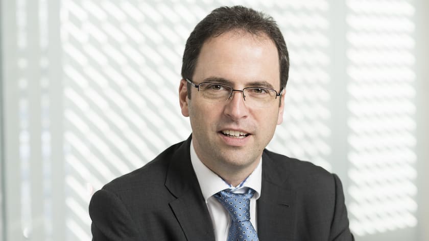 Portrait of Jens Breu, CEO of SFS, taken at SFS in Heerbrugg, Switzerland, on February 12, 2016. (KEYSTONE/Christian Beutler)Jens Breu, CEO von SFS, portraitiert am 12. Februar 2016 in Heerbrugg. (KEYSTONE/Christian Beutler)