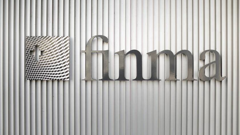 Das Logo der Finanzmarktaufsicht FINMA, am 21. November 2018 in Bern. (KEYSTONE/Gaetan Bally) Logo of the Swiss Financial Market Supervisory Authority FINMA, in Bern, Switzerland, on November 21, 2018. (KEYSTONE/Gaetan Bally)