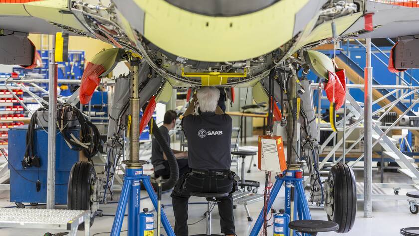 Gripen-Werkplatz von Saab.