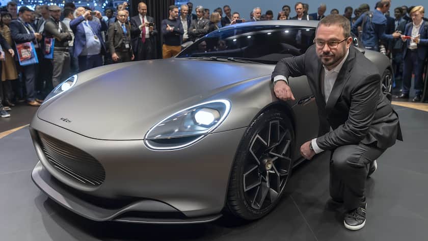 Toni (Anton) Piech, CEO is presented The New car electric Piech Mark Zero, during the press day at the 89th Geneva International Motor Show in Geneva, Switzerland, Tuesday, March 05, 2019. The Motor Show will open its gates to the public from 7 to 17 March presenting more than 180 exhibitors and more than 100 world and European premieres. (KEYSTONE/Martial Trezzini)