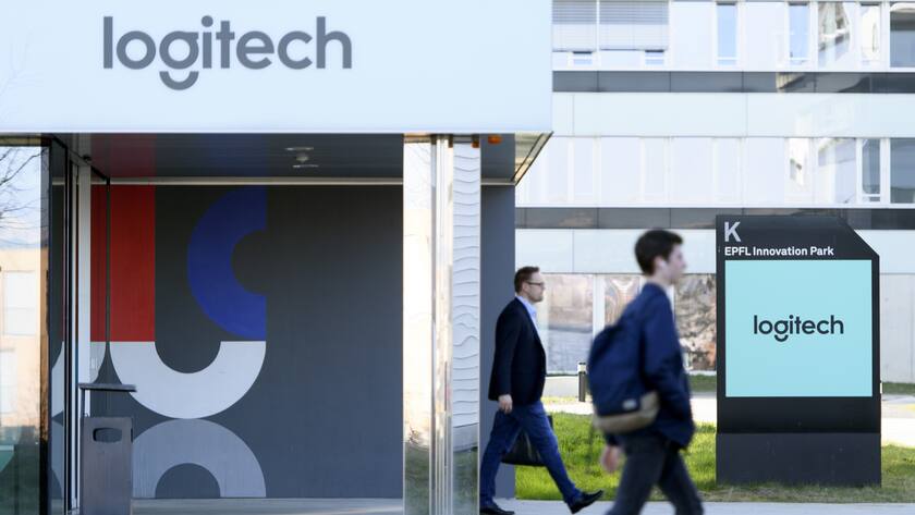 The logo of Swiss computer accessories manufacturer Logitech is pictured on the headquarter, the Logitech Daniel Borel Innovation Center, at the EPFL Innovation Park, in Lausanne, Switzerland, Tuesday, March 14, 2017.(KEYSTONE/Laurent Gillieron)