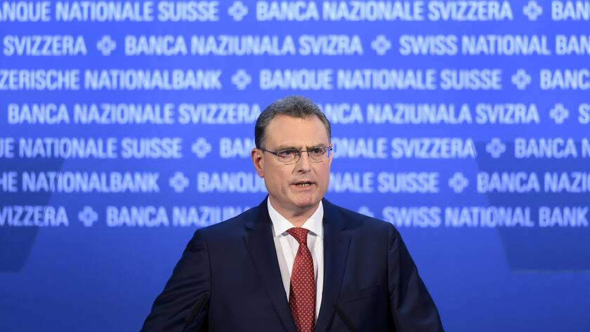 Thomas Jordan, Praesident der Schweizerischen Nationalbank SNB, spricht an der 114. SNB Generalversammlung, am Freitag, 29. April 2022 in Bern. (KEYSTONE/Anthony Anex)