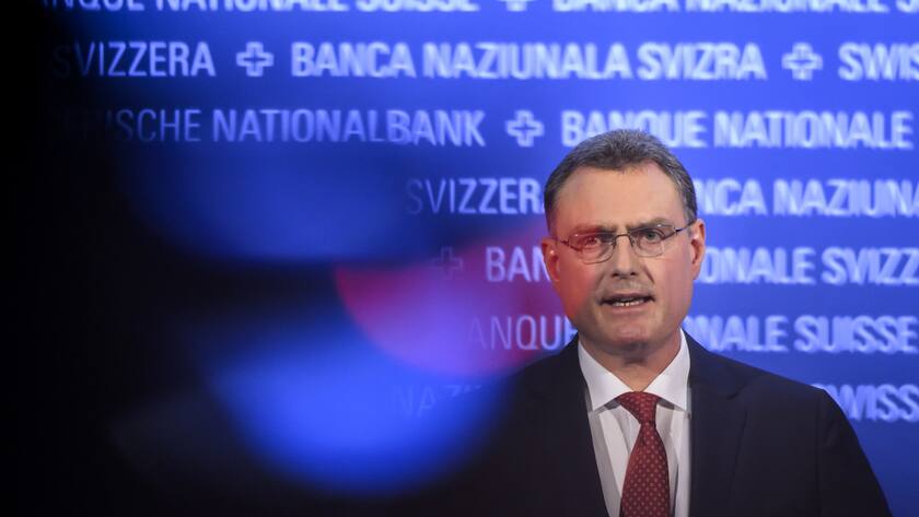 Thomas Jordan, Praesident der Schweizerischen Nationalbank SNB, spricht an der 114. SNB Generalversammlung, am Freitag, 29. April 2022 in Bern. (KEYSTONE/Anthony Anex)