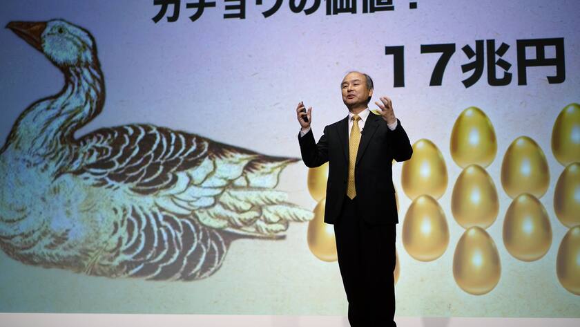 Softbank-Gründer und Chef Masayoshi Son: Die Gans legt keine goldenen Eier mehr.
