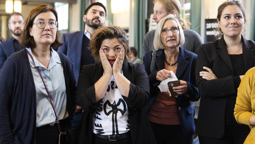 Die AHV-Vorlagengegner sind enttäuscht. Hier die SP-Fraktionsvertreter.