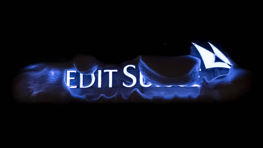 A snow-covered logo of the Swiss bank Credit Suisse is pictured in Davos, Switzerland, Wednesday, January 23, 2019. (KEYSTONE/Ennio Leanza)....