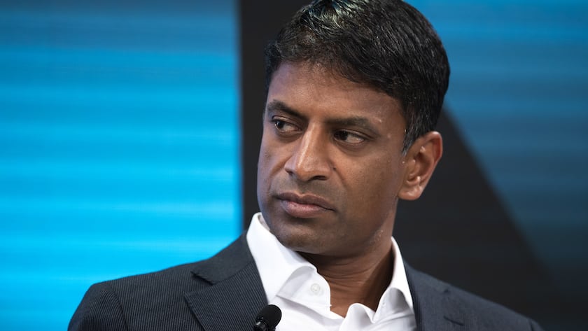 Vasant Narasimhan, Chief Executive Officer, Novartis, Switzerland, pictured during a plenary session in the Congress Hall of the 49th annual meeting of the World Economic Forum, WEF, in Davos, Switzerland, Tuesday, January 22, 2019. The meeting brings together entrepreneurs, scientists, corporate and political leaders in Davos under the topic “Globalization 4.0” from 22 - 25 January 2019. (KEYSTONE/Gian Ehrenzeller)
