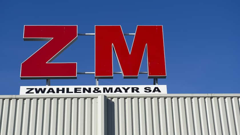 Le logo de l'entreprise Zwahlen & Mayr est photographie ce mercredi 27 octobre 2010 a Aigle. (KEYSTONE/Jean-Christophe Bott)