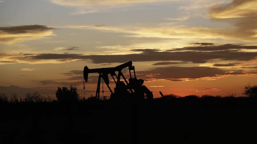 Ölpumpe in Texas: Die Ölpreise sind deutlich heruntergekommen.