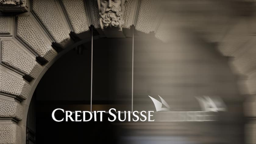 Das Logo der Credit Suisse am Hauptsitz in Zürich