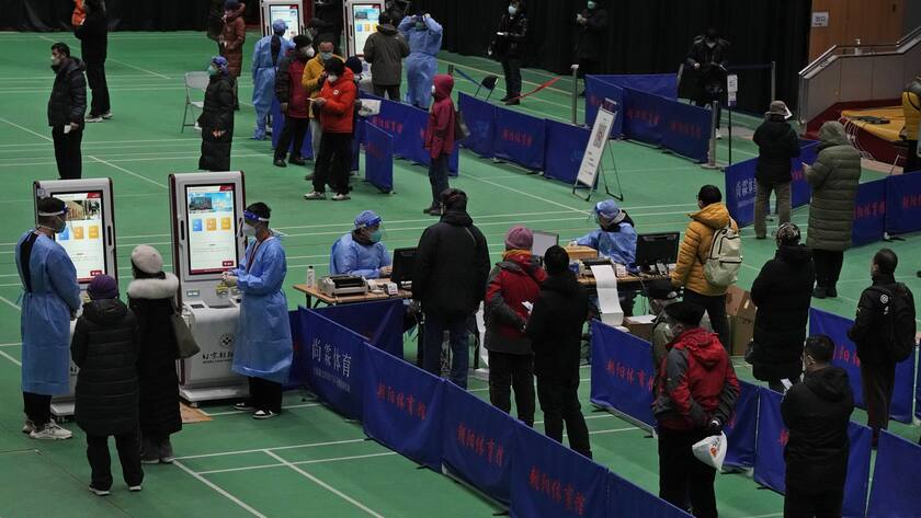 Improvisierte Fieberklinik in Peking: China hat möglicherweise bereits 5000 Corona-Tote pro Tag.