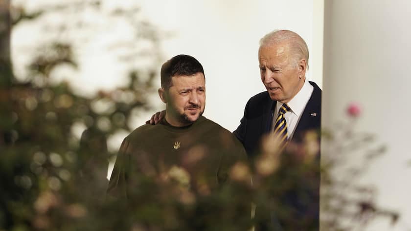 Wolodymyr Selenskyj und Joe Biden stehen im Kampf gegen Russland Seite an Seite.