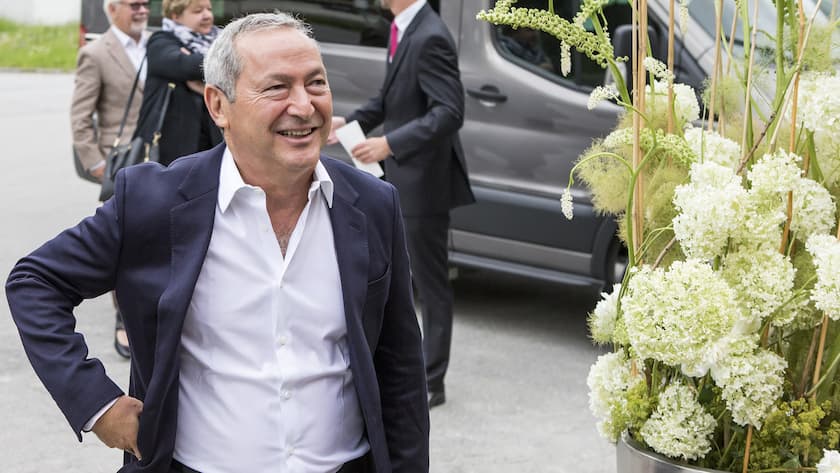 Samih Sawiris auf dem Weg zum Eroeffnungskonzert von Andermatt Swiss Alps Classics am Sonntag, 25. Juni 2017, in Andermatt. (KEYSTONE/Alexandra Wey)