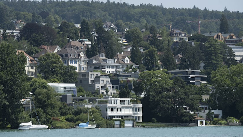 Häuser am Zürichsee: Preisanstieg gebremst.