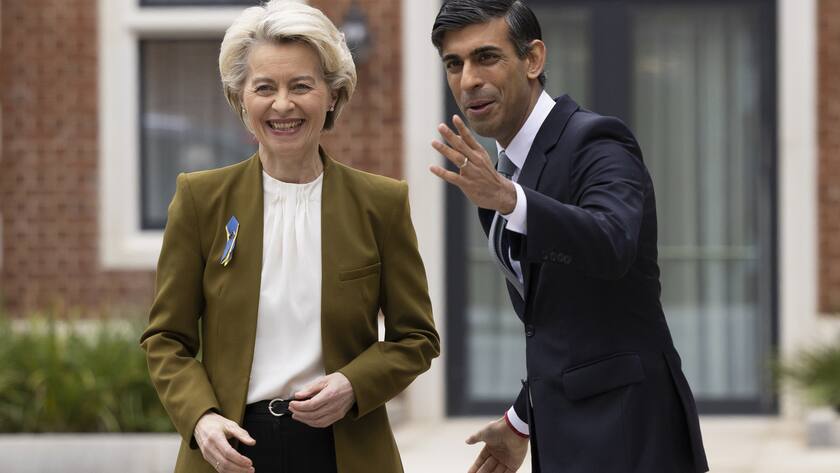 Ursula von der Leyen und Rishi Sunak fanden eine Lösung für den langjährigen Streit.
