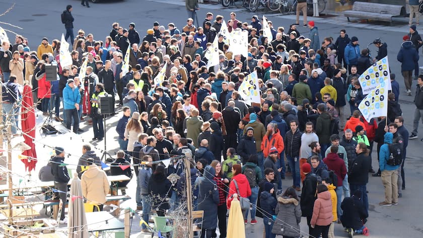 Protest der Google-Angestellten in Zürich