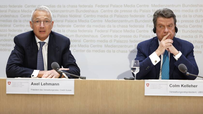 Der Unmögliche und der Abgebrühte: CS-Präsident Axel Lehmann und UBS-Präsident Colm Kelleher