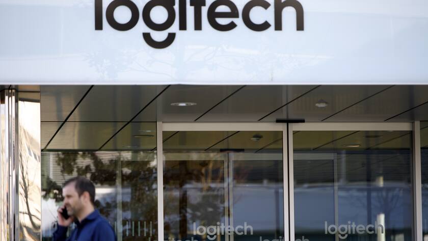 The logo of Swiss computer accessories manufacturer Logitech is pictured on the headquarter, the Logitech Daniel Borel Innovation Center, at the EPFL Innovation Park, in Lausanne, Switzerland, Tuesday, March 14, 2017.(KEYSTONE/Laurent Gillieron)