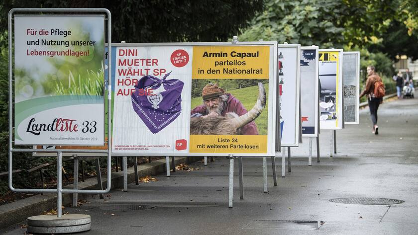 Parlamentswahlen 2019: So sah es in der Bundesgasse in Bern aus.