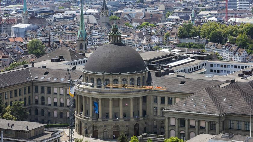 The main building of the Swiss Federal Institute of Technology, ETH, in Zurich, Switzerland, on June 28, 2018. (KEYSTONE/Christian Beutler)