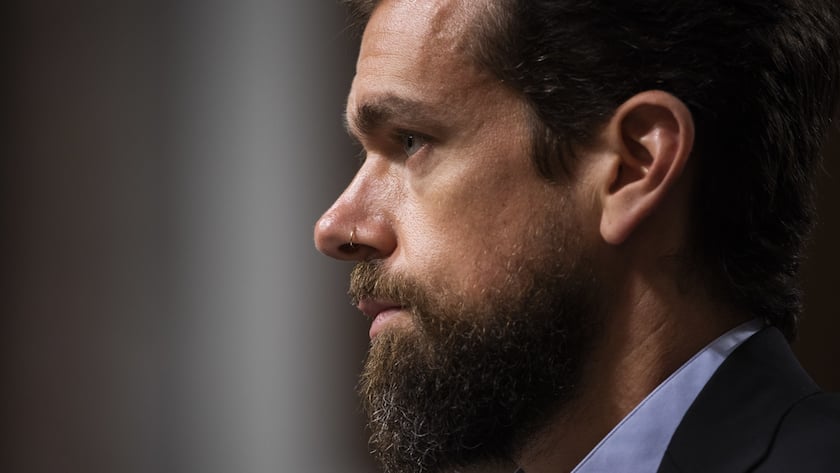 Ex-CEO of Twitter Jack Dorsey and testifies before a Senate Intelligence Committee hearing on 'foreign influence operations and their use of social media platforms' in the Dirksen Senate Office Building in Washington, DC, USA, 05 September 2018.