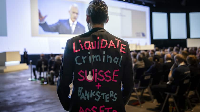 Die Grossbank mit den besten Risikomodellen? Ein CS-Aktionär der Generalversammlung sieht das anders..