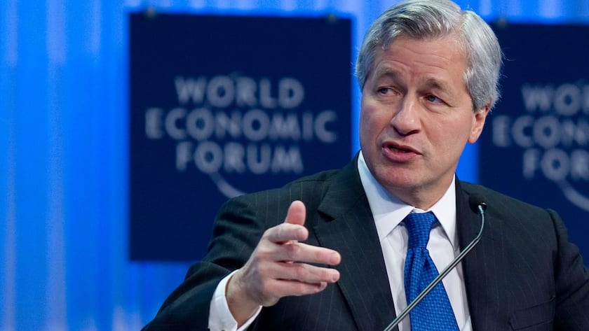 James Dimon, Chairman and Chief Executive Officer of the global securities, investment banking and retail banking firm JPMorgan Chase & Co, speaks during a panel session at the 41st Annual Meeting of the World Economic Forum, WEF, in Davos, Switzerland, Thursday, January 27, 2011. The overarching theme of the World Economic Forum, WEF, annual meeting is "Shared Norms for the New Reality". It takes place from January 26 to 30. (KEYSTONE/Jean-Christophe Bott)..
