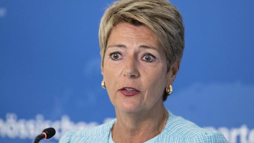 Bundesrätin Karin Keller-Sutter zeigte sich nach dem Ende des Vertrags mit der UBS erleichtert.