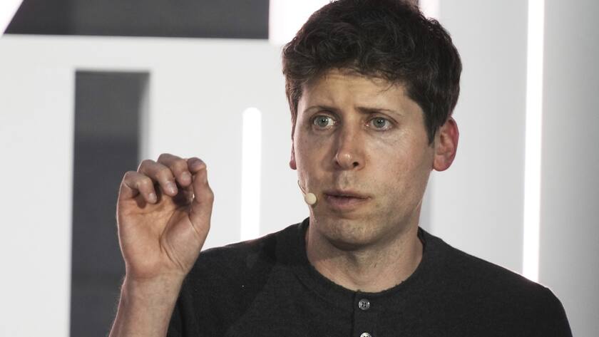 File - OpenAI CEO Sam Altman speaks in Abu Dhabi, United Arab Emirates, Tuesday, June 6, 2023. Anthropic, ChatGPT- maker OpenAI and other major developers of AI systems known as large language models say they're hard at work to make them more truthful. (AP Photo/Jon Gambrell, File)
