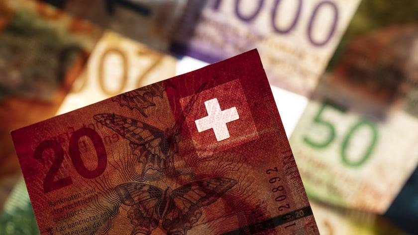 Schweizer Banknote Franken (KEYSTONE/Gaetan Bally)