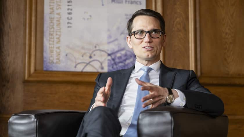 Der Schweizer Oekonom Martin Reto Schlegel, Vizepraesident des Direktoriums der Schweizerischen Nationalbank, am Montag, 24. April 2023 in Bern. (KEYSTONE/Alessandro della Valle).