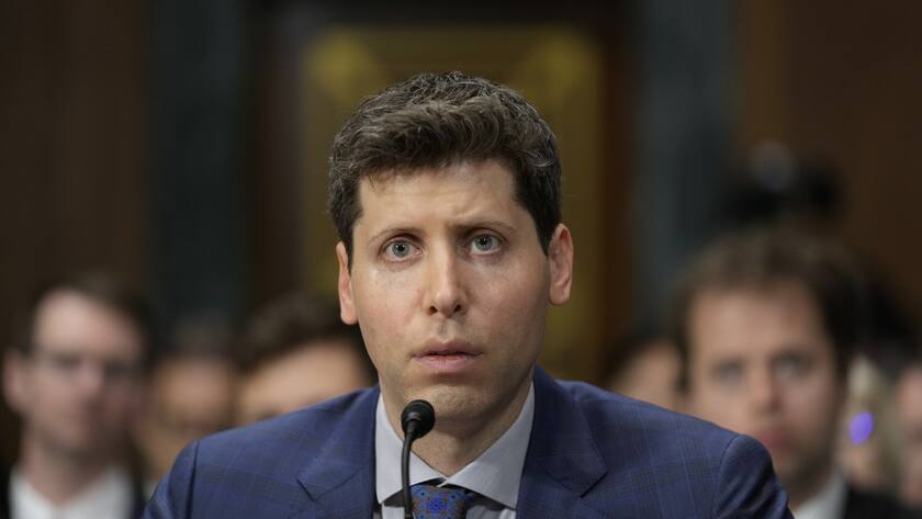 OpenAI CEO Sam Altman speaks before a Senate Judiciary Subcommittee on Privacy, Technology and the Law hearing on artificial intelligence, Tuesday, May 16, 2023, on Capitol Hill in Washington. (AP Photo/Patrick Semansky)