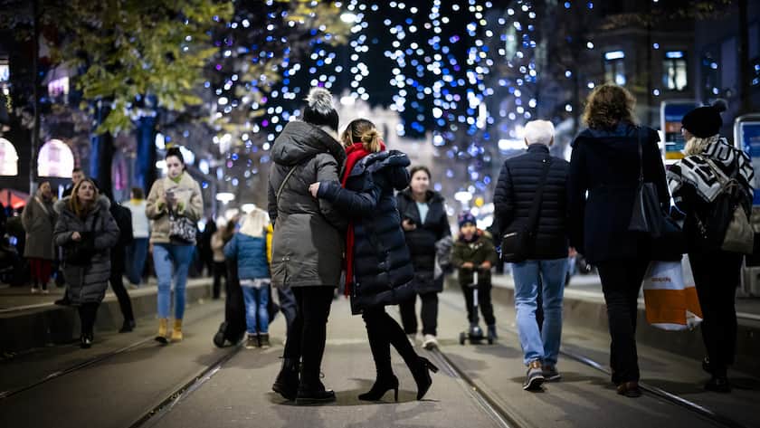Bahnhofstrasse Zürich teuerste Einkaufsstrasse der Schweiz (KEYSTONE/Michael Buholzer)